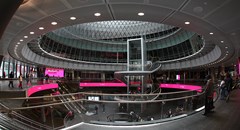 Fulton transit center retail interior